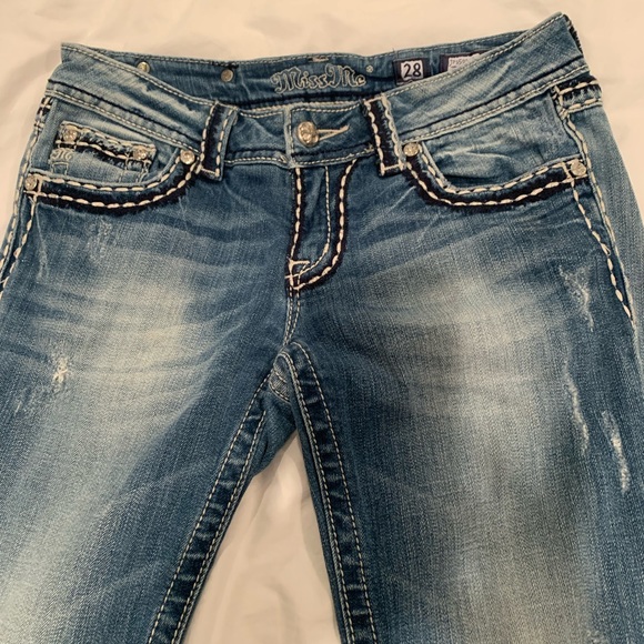 Miss ME CROPPED JEAN CAPRI womens  SIZE 28 - Picture 10 of 10